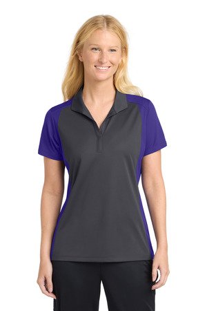 Sport-Tek Women's Colorblock Micropique Sport-Wick Polo. LST652 - Image 5