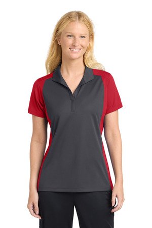 Sport-Tek Women's Colorblock Micropique Sport-Wick Polo. LST652 - Image 7