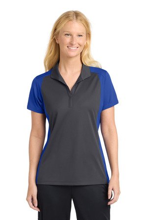 Sport-Tek Women's Colorblock Micropique Sport-Wick Polo. LST652 - Image 8