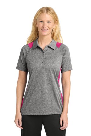 Sport-Tek Women's Heather Colorblock Contender Polo. LST665 - Image 6