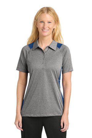 Sport-Tek Women's Heather Colorblock Contender Polo. LST665 - Image 12