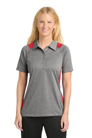 Sport-Tek Women's Heather Colorblock Contender Polo. LST665 - Image 9