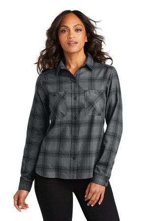 Port Authority Women's Plaid Flannel Shirt LW669 - Image 2
