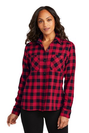 Port Authority Women's Plaid Flannel Shirt LW669 - Image 4