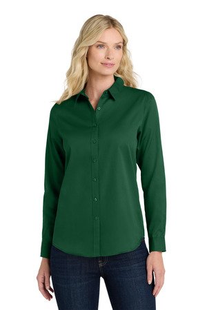 Port Authority Women's Long Sleeve SuperPro React Twill Shirt. LW808 - Image 3