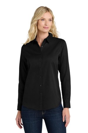 Port Authority Women's Long Sleeve SuperPro React Twill Shirt. LW808 - Image 4