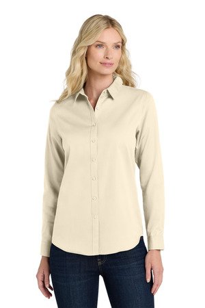 Port Authority Women's Long Sleeve SuperPro React Twill Shirt. LW808 - Image 5