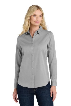 Port Authority Women's Long Sleeve SuperPro React Twill Shirt. LW808 - Image 6
