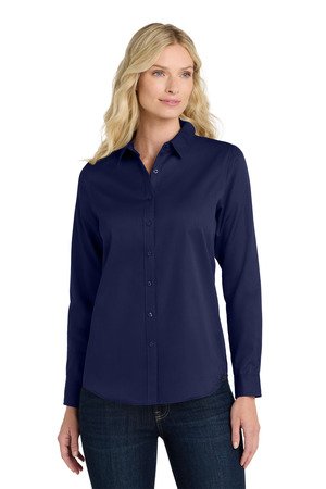 Port Authority Women's Long Sleeve SuperPro React Twill Shirt. LW808 - Image 13