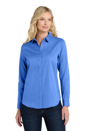 Port Authority Women's Long Sleeve SuperPro React Twill Shirt. LW808 - Image 15
