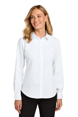 Port Authority Women's Long Sleeve Nailhead Easy Care Shirt LW816 - Image 3