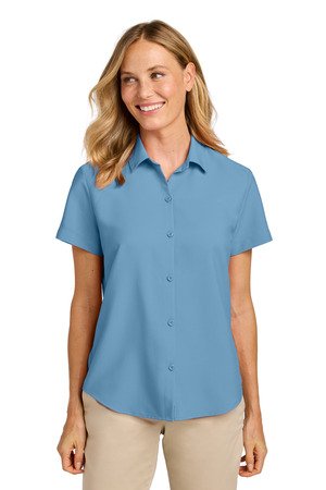 Port Authority Women's Short Sleeve UV Dockside Shirt LW963 - Image 2