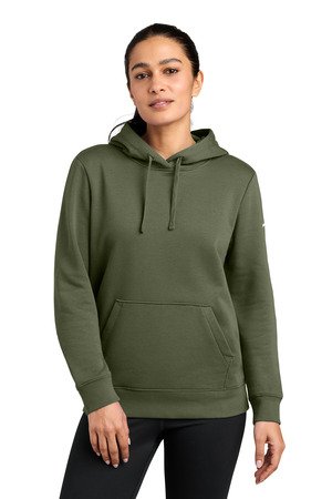 Nike Women's Club Fleece Sleeve Swoosh Pullover Hoodie NKFD9889 - Image 12