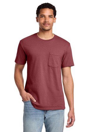 Port & Co Beach Wash Garment-Dyed Pocket Tee. PC099P - Image 5