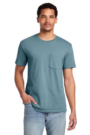 Port & Co Beach Wash Garment-Dyed Pocket Tee. PC099P - Image 6