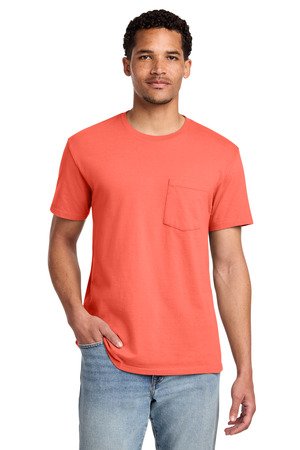 Port & Co Beach Wash Garment-Dyed Pocket Tee. PC099P - Image 7