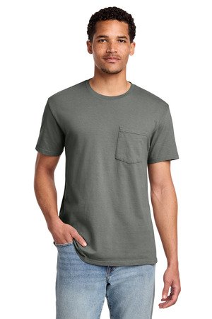 Port & Co Beach Wash Garment-Dyed Pocket Tee. PC099P - Image 8