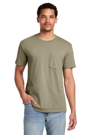 Port & Co Beach Wash Garment-Dyed Pocket Tee. PC099P - Image 10
