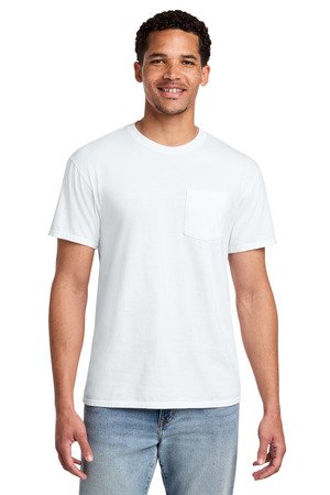 Port & Co Beach Wash Garment-Dyed Pocket Tee. PC099P - Image 11