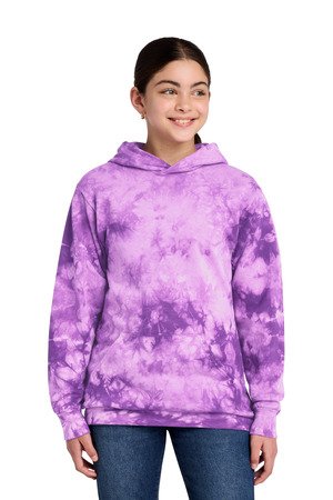 Port & Co Youth Crystal Tie-Dye Pullover Hoodie PC144Y - Image 2