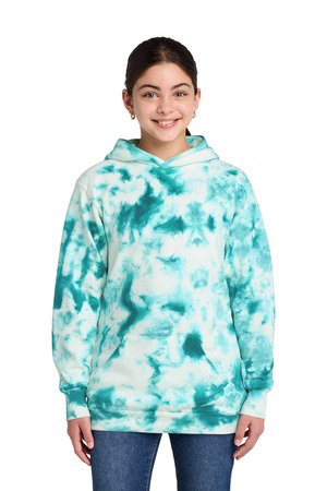 Port & Co Youth Crystal Tie-Dye Pullover Hoodie PC144Y - Image 4