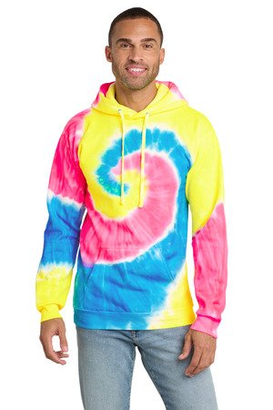 Port & Co Tie-Dye Pullover Hooded Sweatshirt. PC146 - Image 9