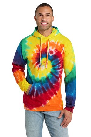 Port & Co Tie-Dye Pullover Hooded Sweatshirt. PC146 - Image 5