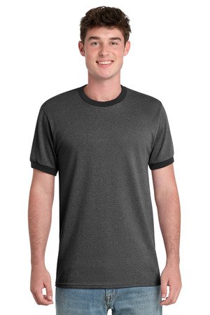Port & Co Core Cotton Ringer Tee. PC54R - Image 2