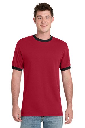 Port & Co Core Cotton Ringer Tee. PC54R - Image 4