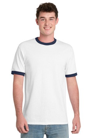 Port & Co Core Cotton Ringer Tee. PC54R - Image 8