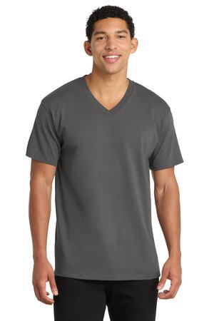 Port & Co Core Cotton V-Neck Tee. PC54V - Image 3