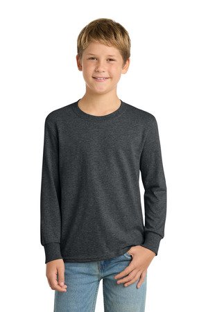 Port & Co Youth Long Sleeve Core Cotton Tee. PC54YLS - Image 17