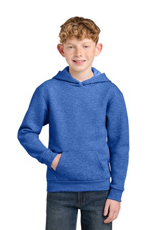 Port & Co Youth Easy Fleece Pullover Hooded Sweatshirt PC68YH - Image 16