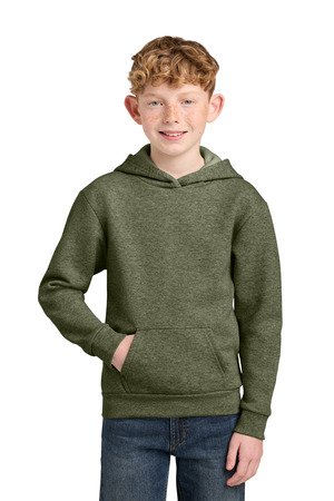 Port & Co Youth Easy Fleece Pullover Hooded Sweatshirt PC68YH - Image 3