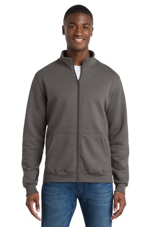 Port & Co Core Fleece Cadet Full-Zip Sweatshirt PC78FZ - Image 2