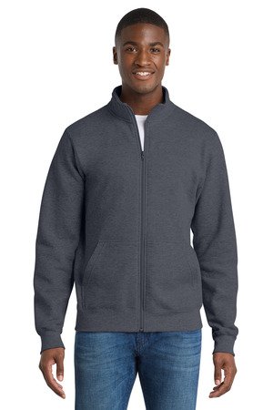 Port & Co Core Fleece Cadet Full-Zip Sweatshirt PC78FZ - Image 4
