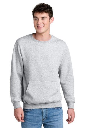 Port & Co Core Fleece Crewneck Pocket Sweatshirt PC78PKT - Image 10