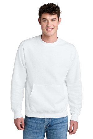 Port & Co Core Fleece Crewneck Pocket Sweatshirt PC78PKT - Image 8