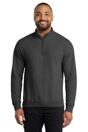 Port & Co Core Fleece 1/4-Zip Pullover Sweatshirt PC78Q - Image 3