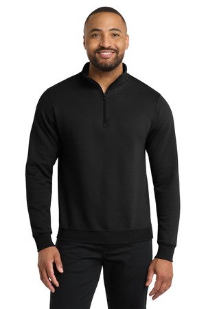 Port & Co Core Fleece 1/4-Zip Pullover Sweatshirt PC78Q - Image 7