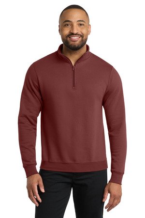 Port & Co Core Fleece 1/4-Zip Pullover Sweatshirt PC78Q - Image 8
