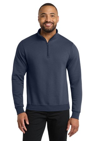 Port & Co Core Fleece 1/4-Zip Pullover Sweatshirt PC78Q - Image 9
