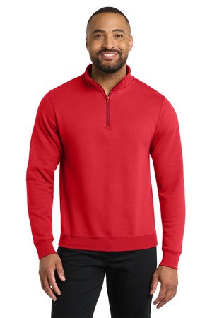 Port & Co Core Fleece 1/4-Zip Pullover Sweatshirt PC78Q - Image 10