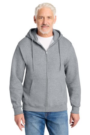 Port & Co Core Fleece Full-Zip Hooded Sweatshirt. PC78ZH