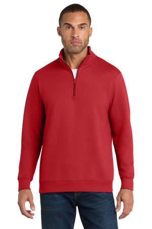 Port & Co Fan Favorite Fleece 1/4-Zip Pullover Sweatshirt. PC850Q - Image 3