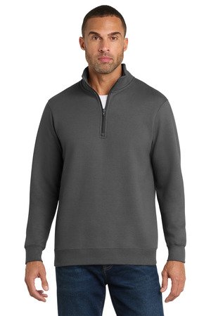 Port & Co Fan Favorite Fleece 1/4-Zip Pullover Sweatshirt. PC850Q - Image 4