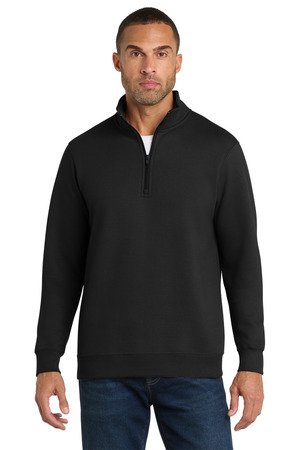 Port & Co Fan Favorite Fleece 1/4-Zip Pullover Sweatshirt. PC850Q - Image 2