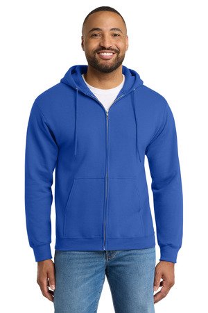 Port & Co Essential Fleece Full-Zip Hooded Sweatshirt. PC90ZH - Image 4