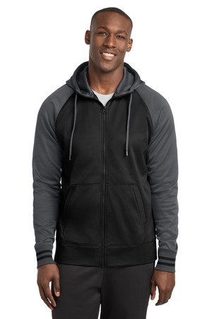 Sport-Tek Sport-Wick Varsity Fleece Full-Zip Hooded Jacket. ST236
