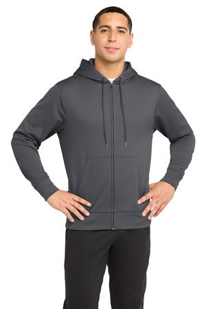 Sport-Tek Sport-Wick Fleece Full-Zip Hooded Jacket. ST238 - Image 2